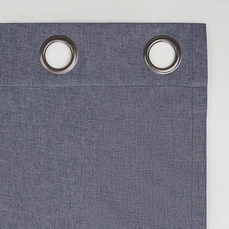 Tresello Tonal Texture Draft Shield Fleece Insulated 100% Blackout Grommet Curtain Panel