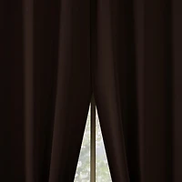 Brandon Magnetic Closure Room Darkening Grommet Curtain Panel Pair