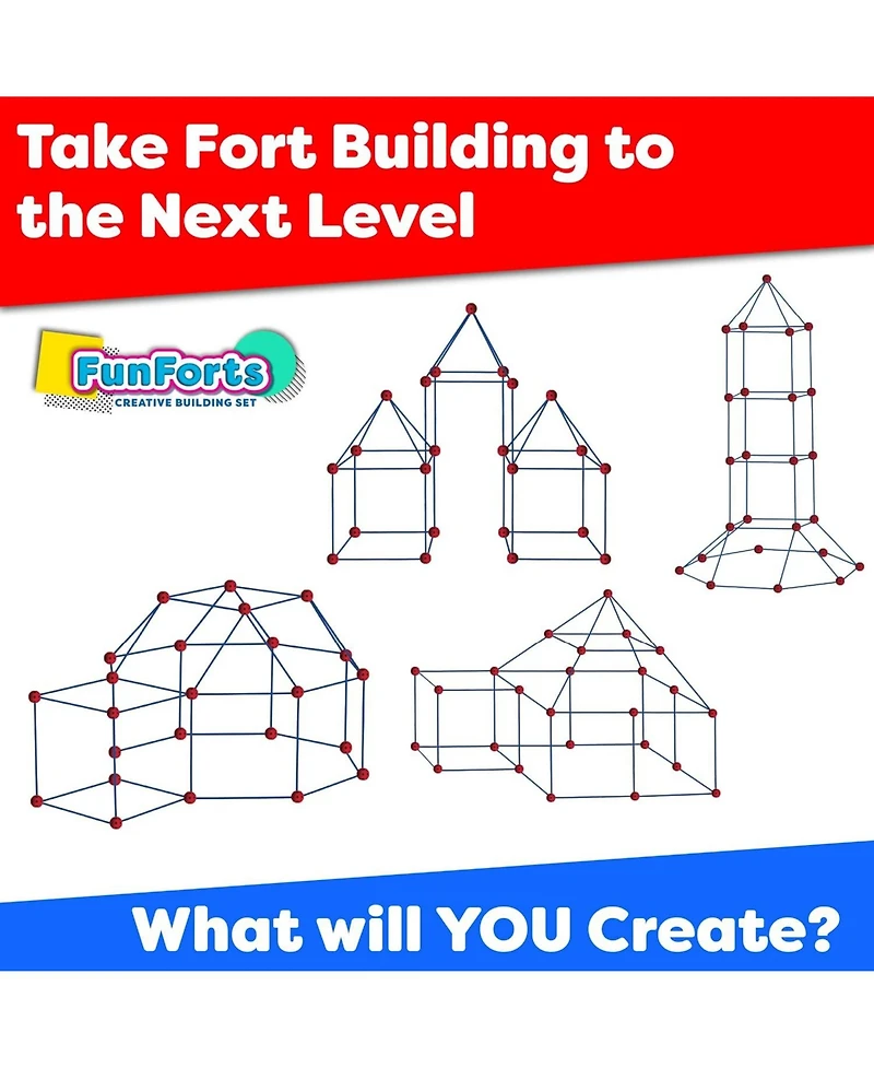 Power Your Fun Fun Forts Kids Tent for Kids - 81 Pack