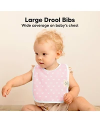 KeaBabies 8-Pack Coast Baby Bibs for Boy, Girl, Drool Bibs, Bib Girls, Boys