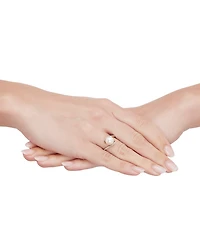 Honora Cultured Freshwater Pearl (9mm) & Diamond (1/6 ct. t.w.) Swirl Ring in 10k Gold