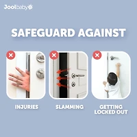 Jool Baby Toddler Jool Door Pinch Guards (6 Pack) – Slam Preventer – Babyproof Doors to Avoid Pinched Fingers & Door Slamming, Keep Pets