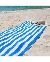 California Cabana Beach Towel (4 Pack, 30x70 in.), Striped, Soft Ringspun Cotton, Oversized Pool