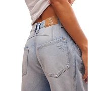 Free People Women's We The Free Good Luck Mid-Rise Barrel Jeans