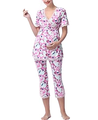 kimi + kai Maternity Koi Nursing Pajama Set