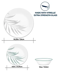 Corelle Solar Print 12 Pc. Dinnerware Set, Service for 4