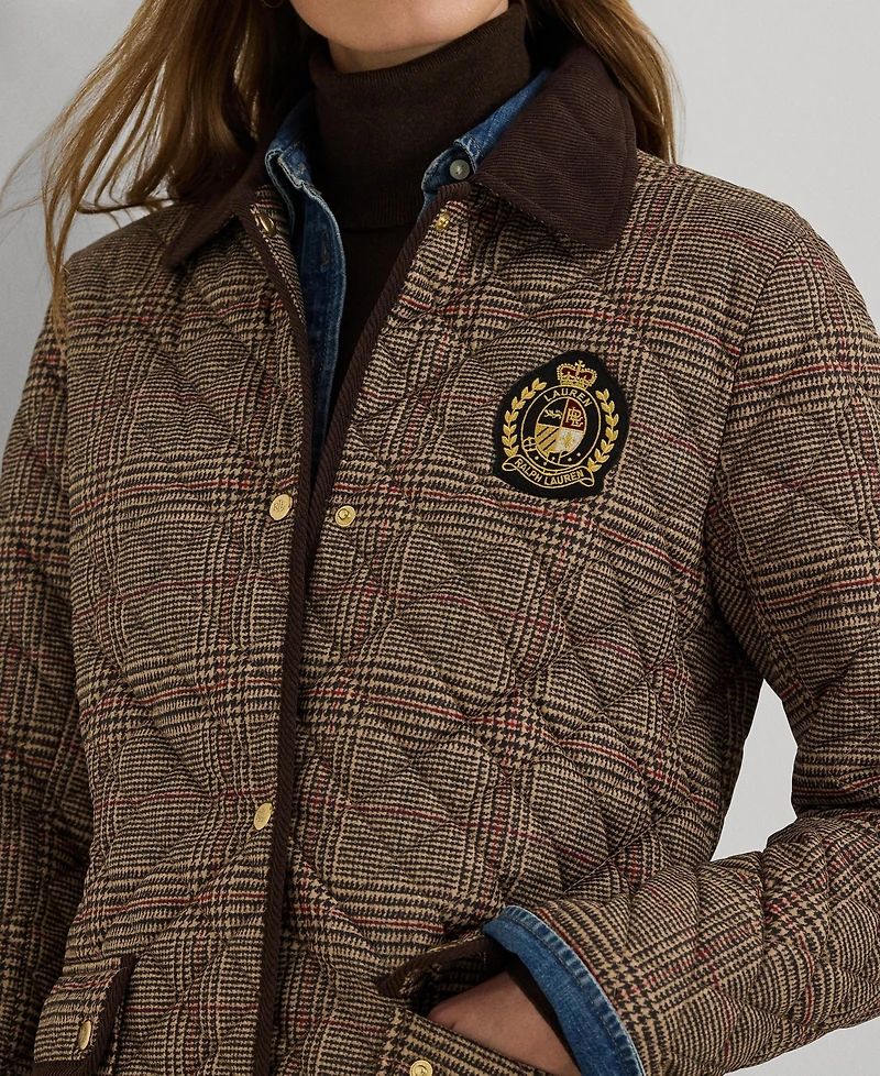 Lauren Ralph Lauren Women's Collared Quilted Coat