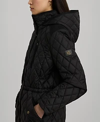 Lauren Ralph Women's Hooded Anorak Quilted Coat