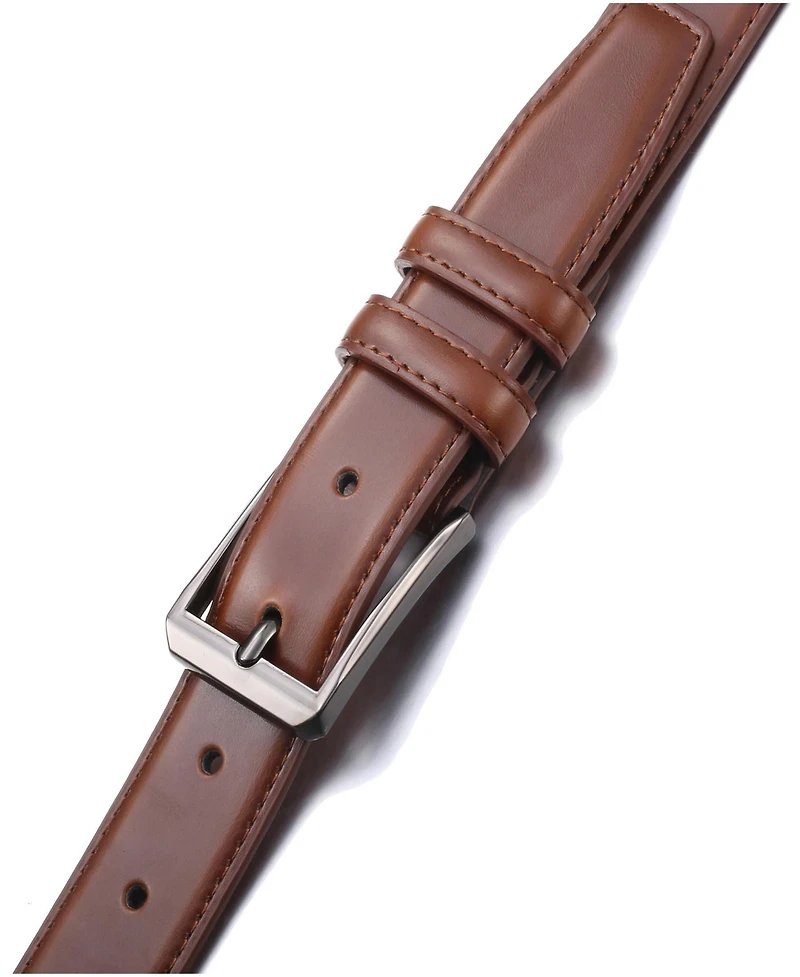Gallery Seven Men's T-Back Traditional Leather Belt Pack of 2