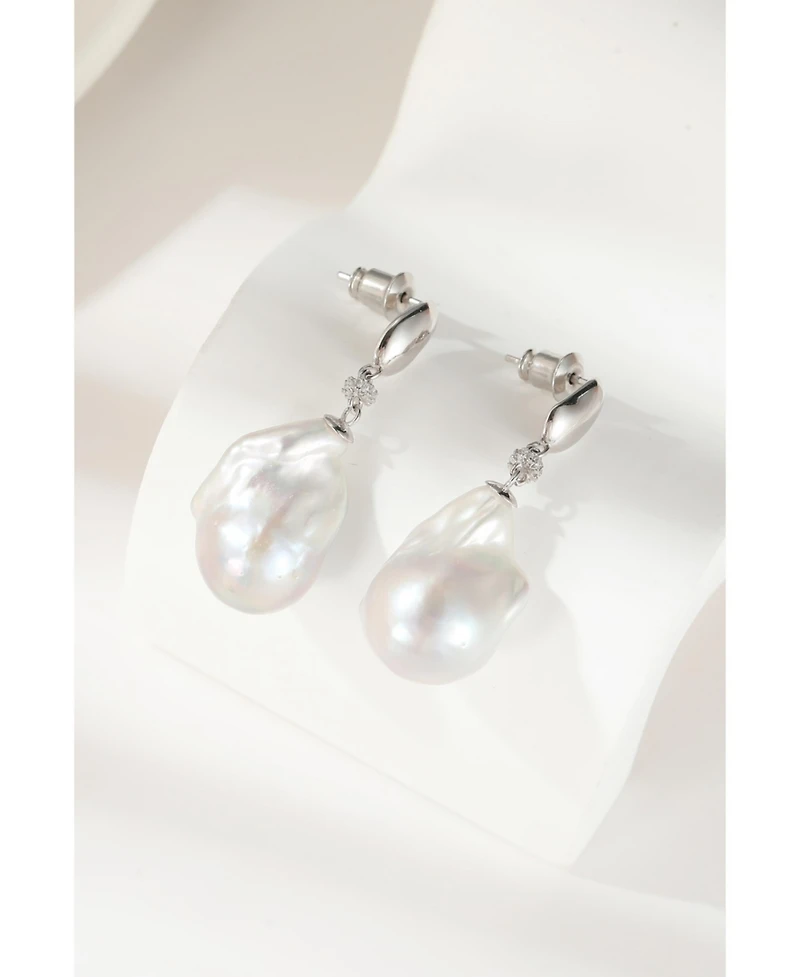 Doris Freshwater Baroque Pearl Drop Earrings