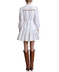 Avec Les Filles Women's Eyelet Shirtdress