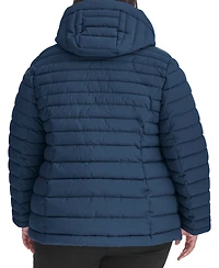 Tommy Hilfiger Plus Hooded Packable Puffer Coat, Created for Macy's