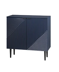 Halprin Modern Elegance Accent Cabinet with Wooden Legs