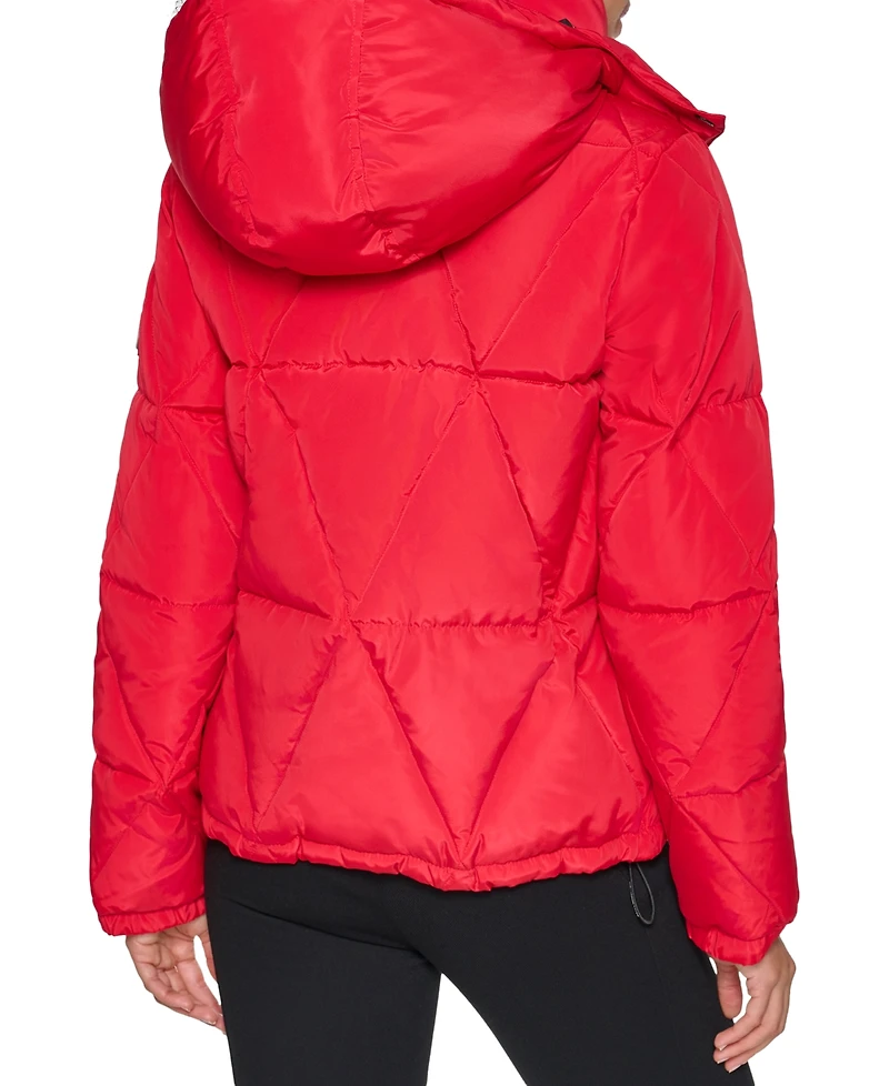 Karl Lagerfeld Paris Women's Hooded Puffer Coat