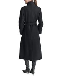 Dkny Women's Belted Wing-Collar Maxi Coat