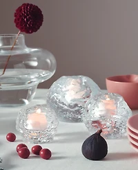 Kosta Boda Snowball Votive, Set of 3