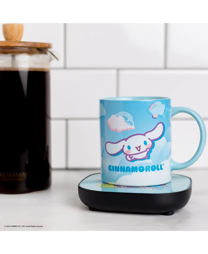 Uncanny Brands Cinnamoroll Coffee Mug with Electric Mug Warmer – Keeps Your Favorite Beverage Warm - Auto Shut On/Off