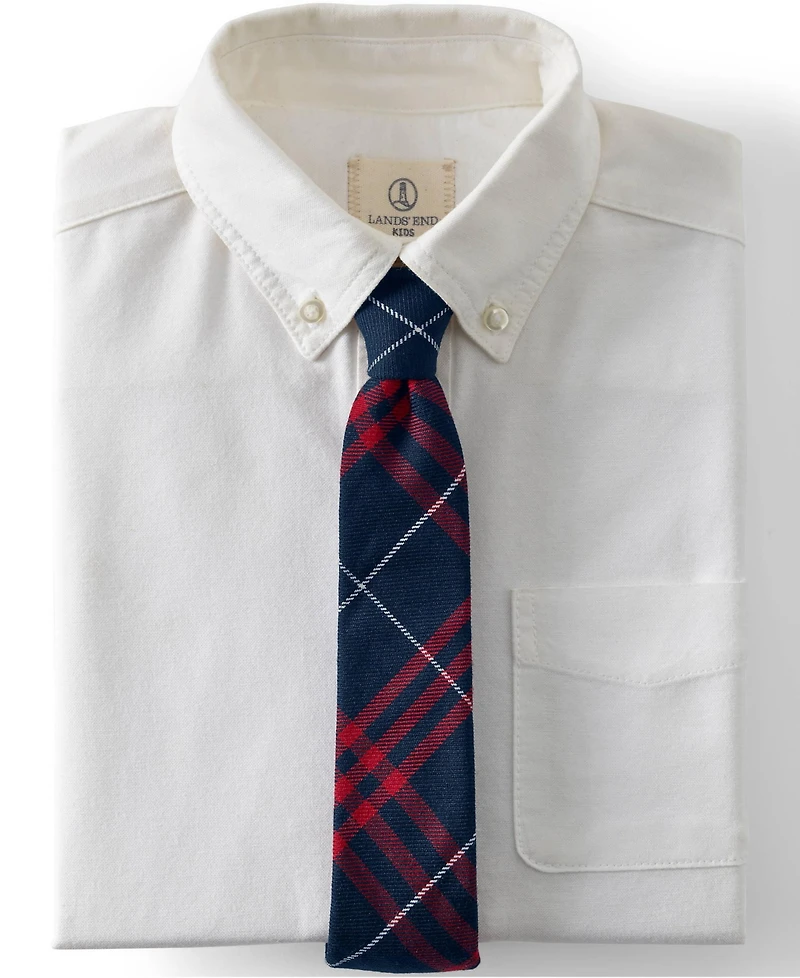 Lands' End Kids Plaid To Be Tied Tie