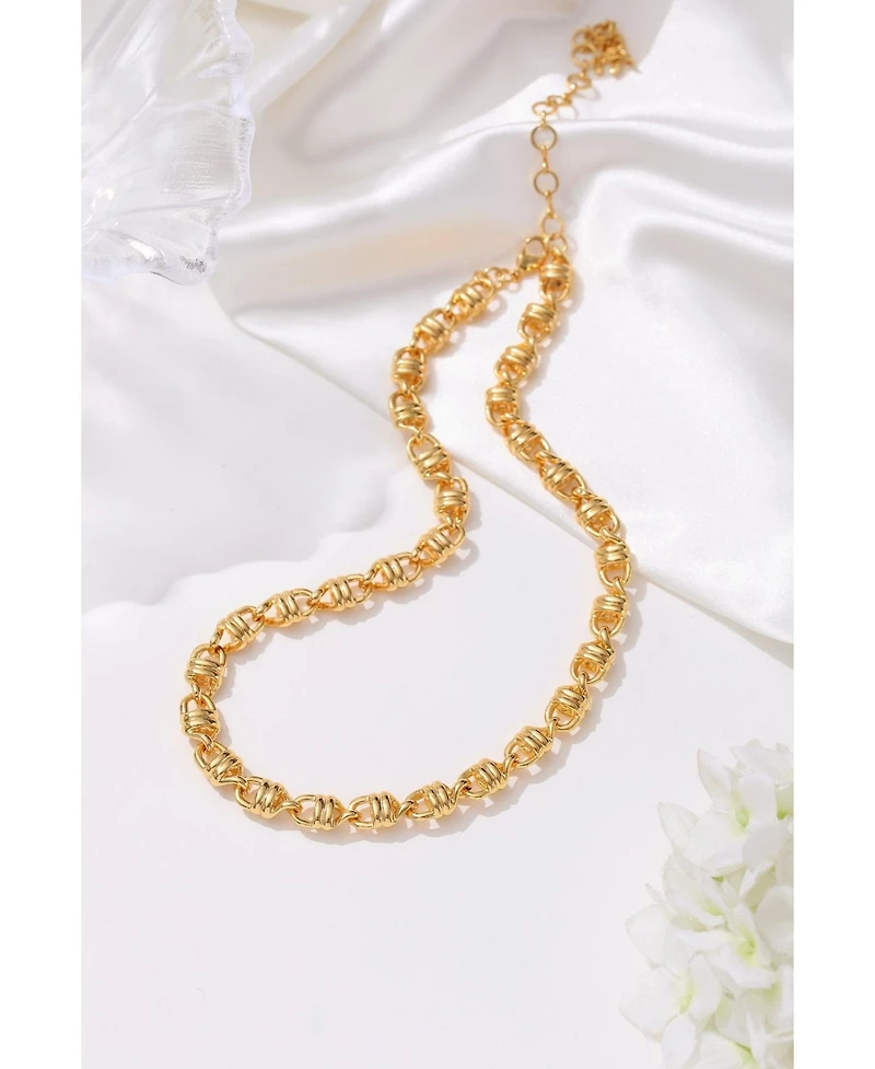 Solid Mariner Anchor Chain Necklace