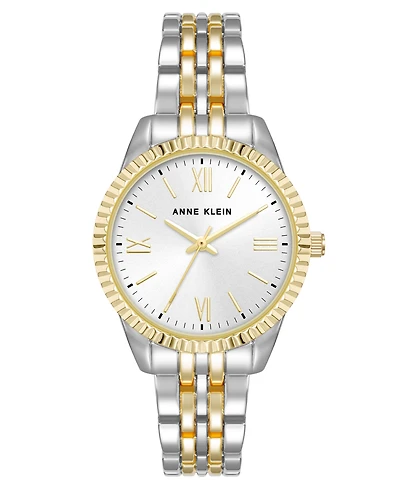 Anne Klein Women's Quartz Two-Tone Alloy Bracelet Watch, 30mm