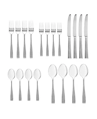 Godinger Ingot Mirrored 18/10 Stainless 20 Piece Set, Service for 4