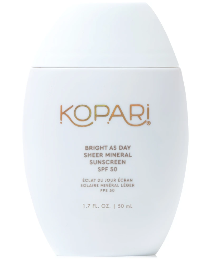 Kopari Beauty Bright As Day Sheer Mineral Sunscreen Spf 50, 1.7 oz.