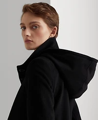 Lauren Ralph Women's Icon Hooded A-Line Coat