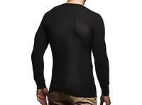 Leif Nelson Men's Sweater Pullover Hoodie Basic Crew Neck Sweatshirt Longsleeve Slim Fit