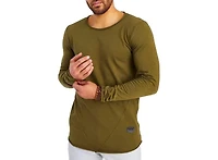 Leif Nelson Men's Slim Fit CrewNeck Long T-Shirt | Classic Stylish Longsleeve Round Neck