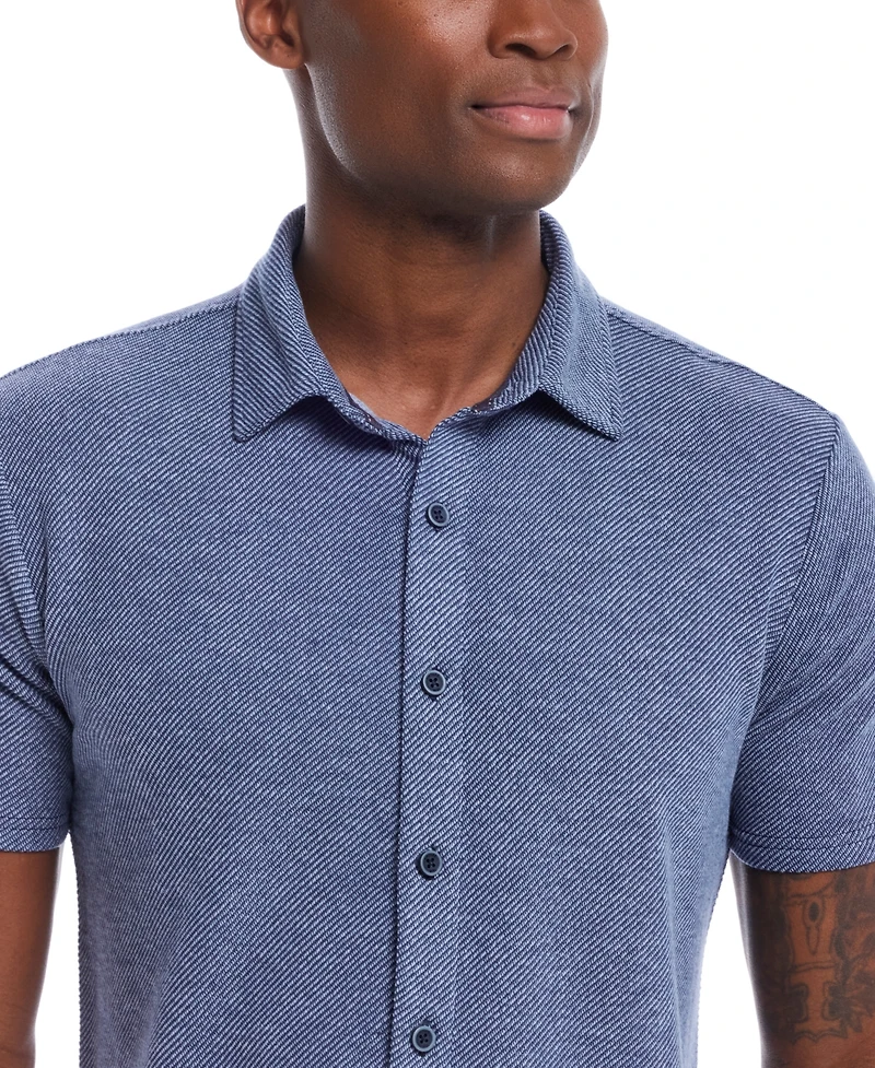 Weatherproof Vintage Men's Twill Knit Shirt