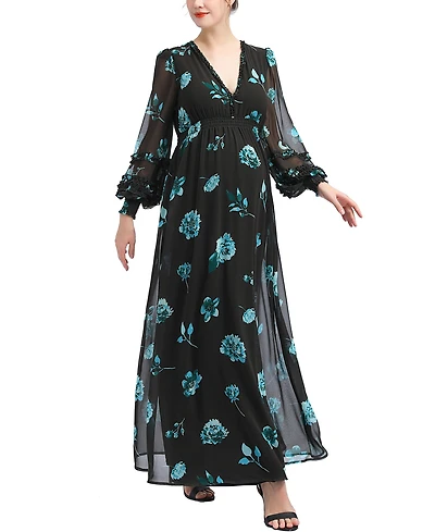 kimi + kai Maternity Maternty Floral Print Maxi Dress