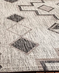 Safavieh Courtyard CY8533 Gray and Black 8' x 11' Outdoor Area Rug