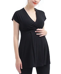 kimi + kai Maternity Evelyn V Neck Nursing Top