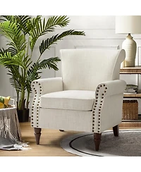 Hulala Home Iuppiter Traditional Armchair with Turned Legs