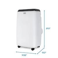 Black+Decker Portable Air Conditioner, 5,000 Btu Sacc/Cec (8,000 Btu Ashrae 128) for Rooms Up To 350 Sq. Ft.