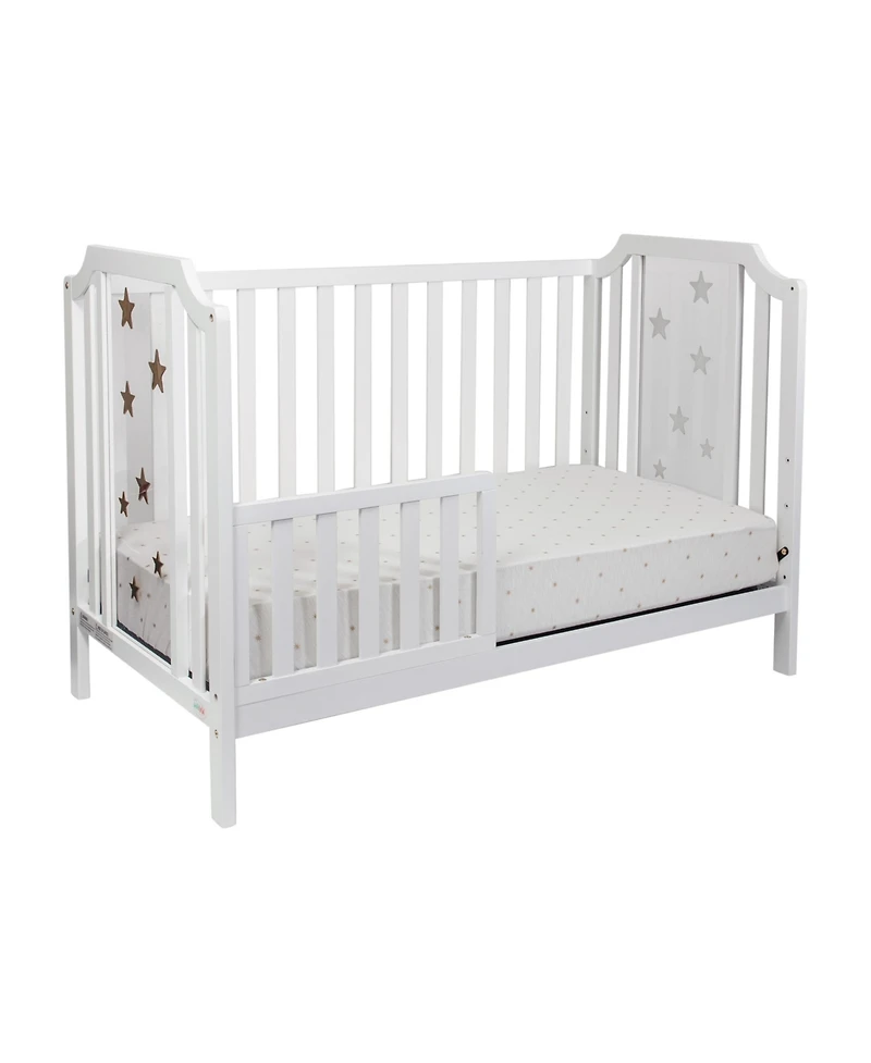 Suite Bebe Celeste 3-in-1 Convertible Acrylic Island Crib