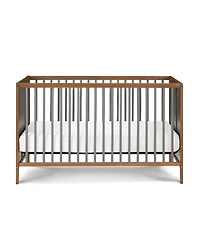 Suite Bebe Pixie Finn 3-in-1 Convertible Crib in Walnut/Charcoal