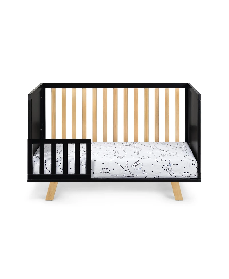Suite Bebe Livia 3-in-1 Convertible Island Crib Black/Natural