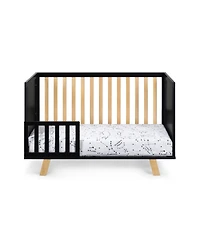 Suite Bebe Livia 3-in-1 Convertible Island Crib Black/Natural