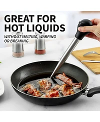 Zulay Kitchen Stainless Steel Turkey Baster Syringe with Silicone Suction Bulb