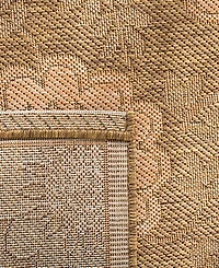 Safavieh Courtyard CY6948 Gold and Natural 5'3" x 7'7" Outdoor Area Rug