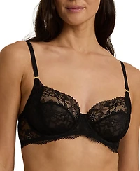 Lauren Ralph Women's Unlined Lace Full Coverage Bra 4L0026