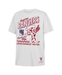 Mitchell Ness Big Boys and Girls White New York Rangers Concession Stand T-Shirt