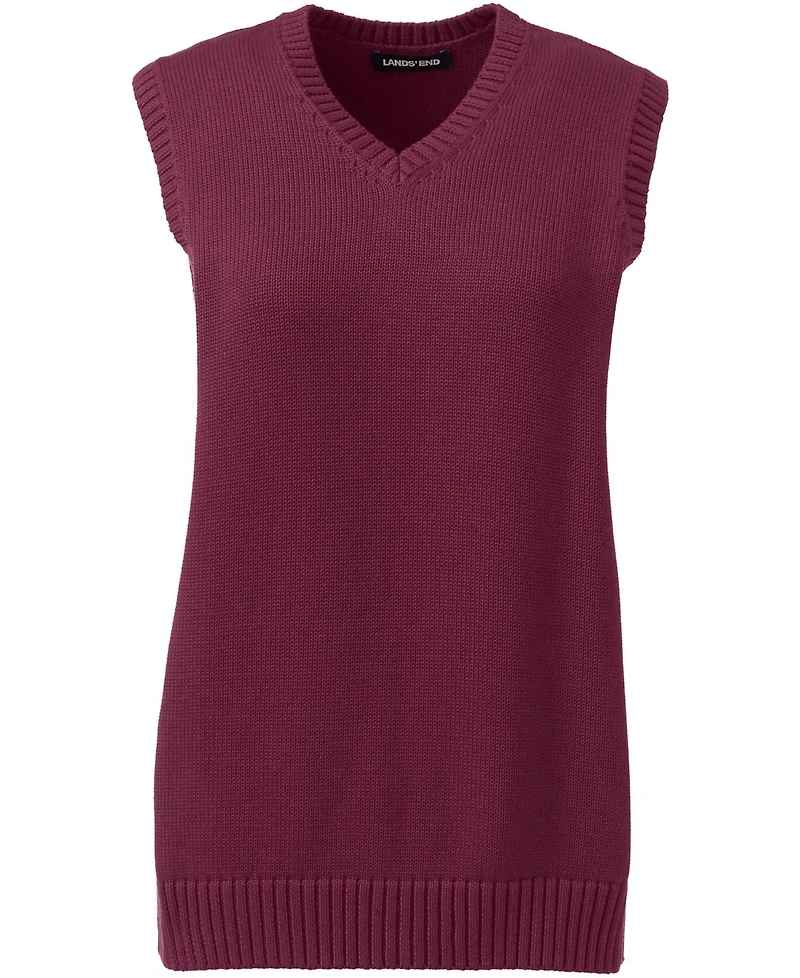 Lands' End Women's Cotton Modal Sweater Vest