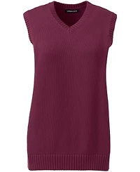 Lands' End Women's Cotton Modal Sweater Vest
