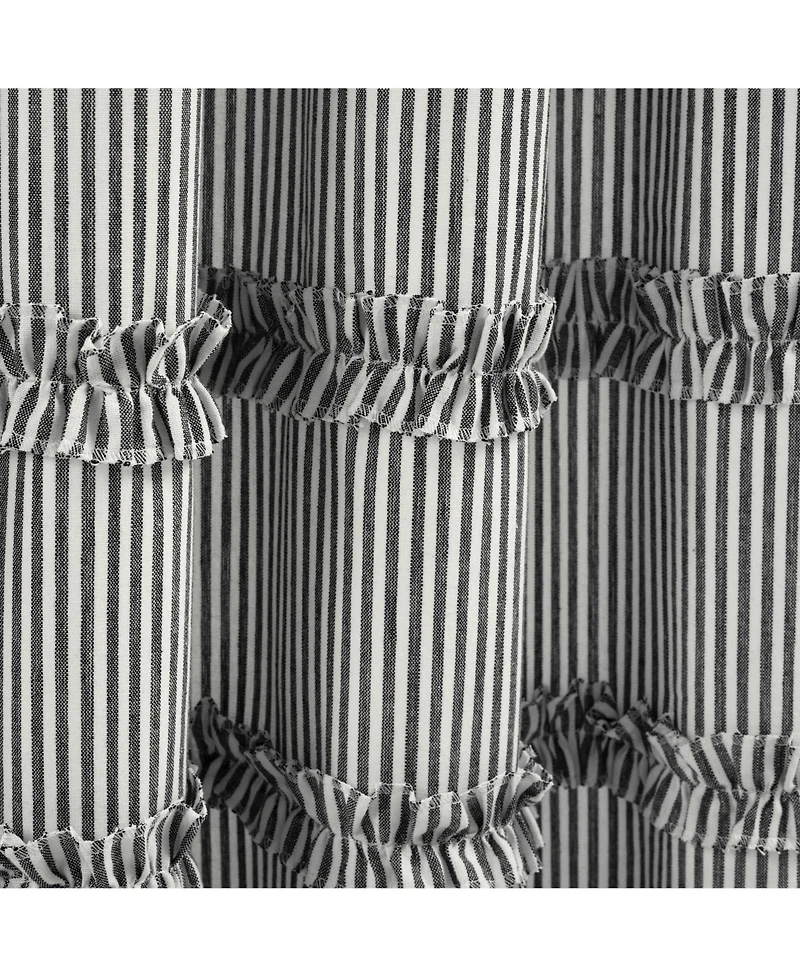 Lush Decor Vintage Stripe Yarn Dyed Cotton Window Curtain Panels