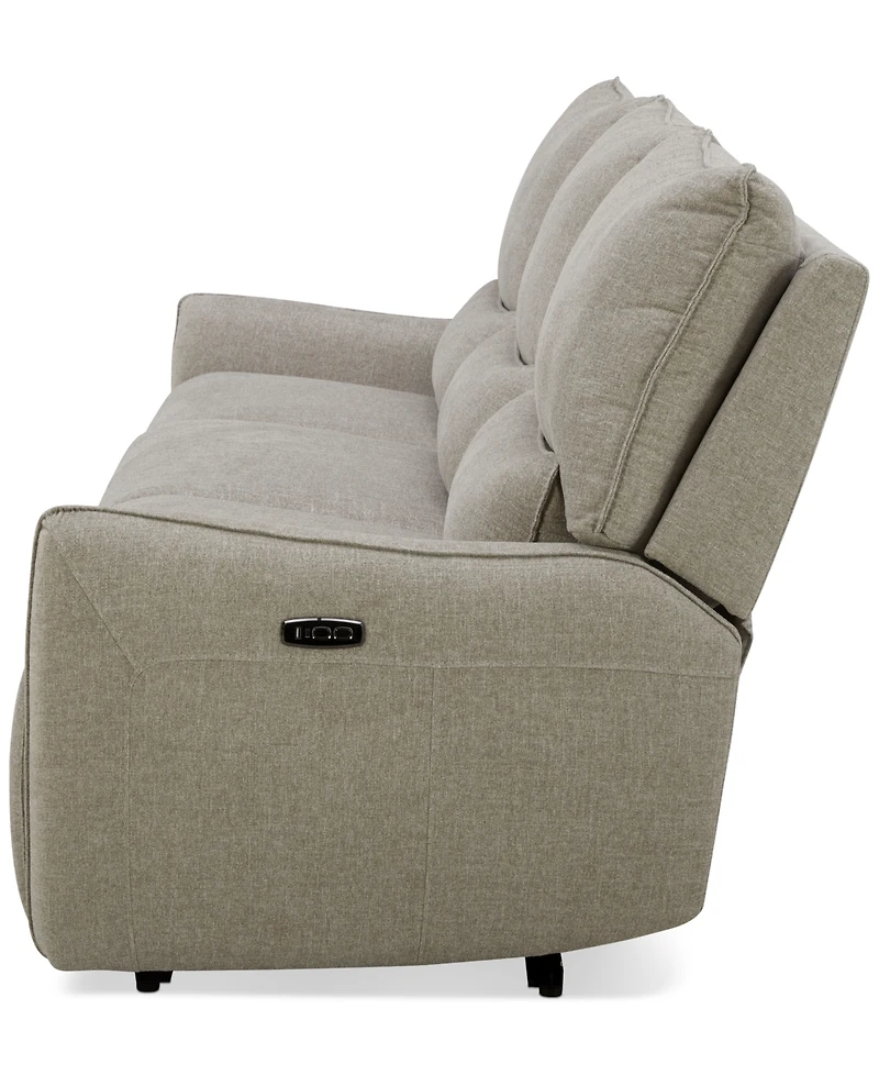 Olper 3-Pc. Fabric Zero Wall Sectional Power Motion Sofa, Created for Macy's
