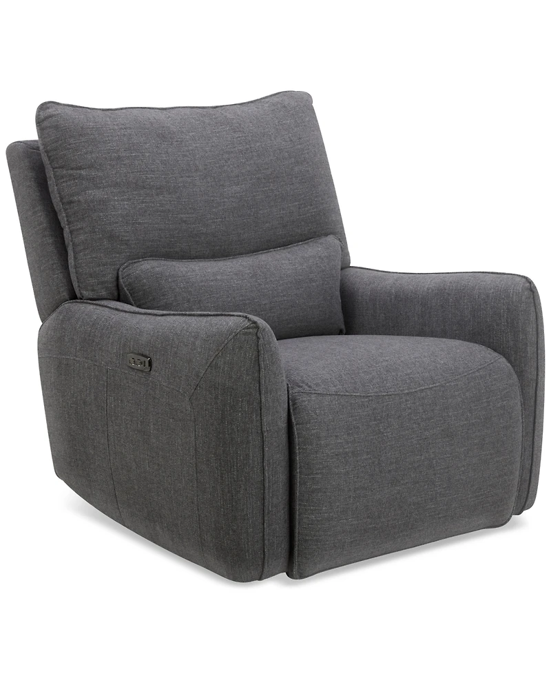 Olper Zero Wall Fabric Recliner, Created for Macy's