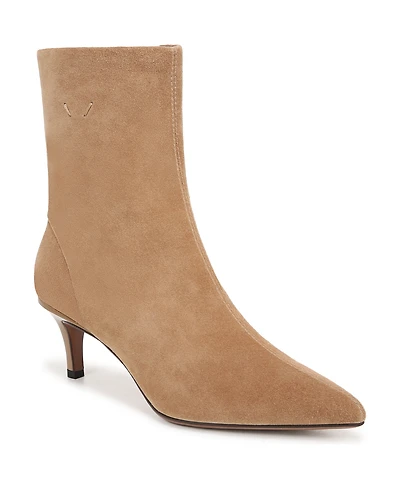 Franco Sarto Women's Anna Pointed Toe Kitten Heel Dress Booties