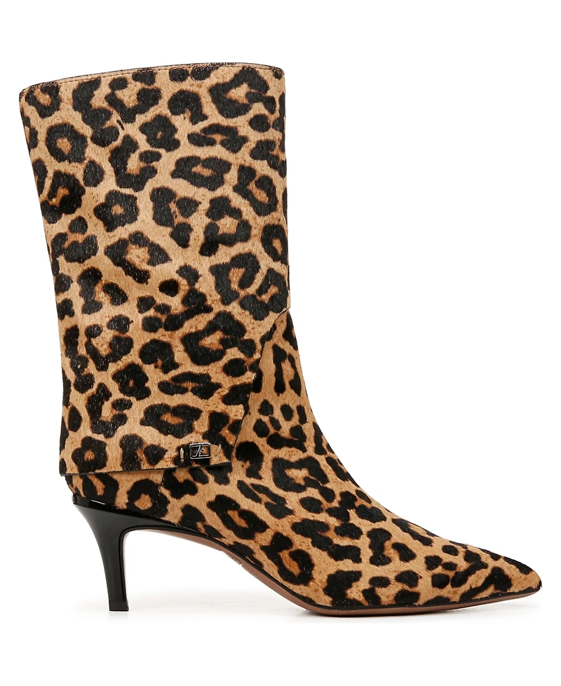 Franco Sarto Women's Alberta Mid Shaft Kitten Heel Boots